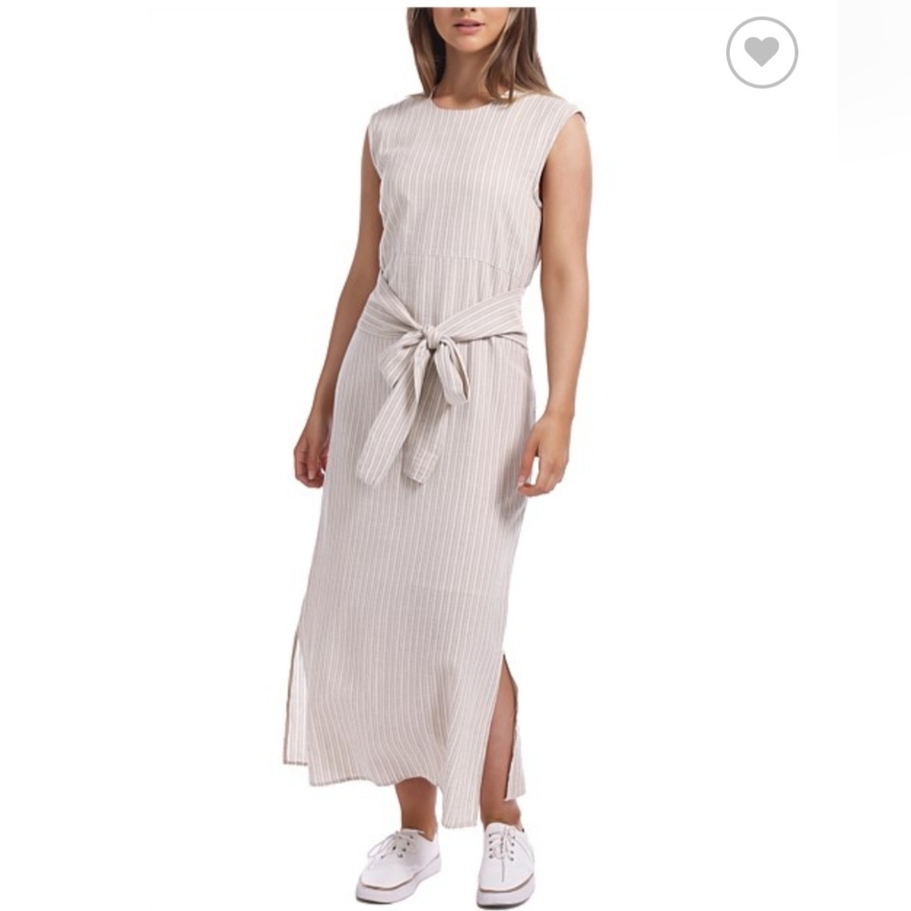 Brave + True The Turning Point Cream Linen Dress Size Medium